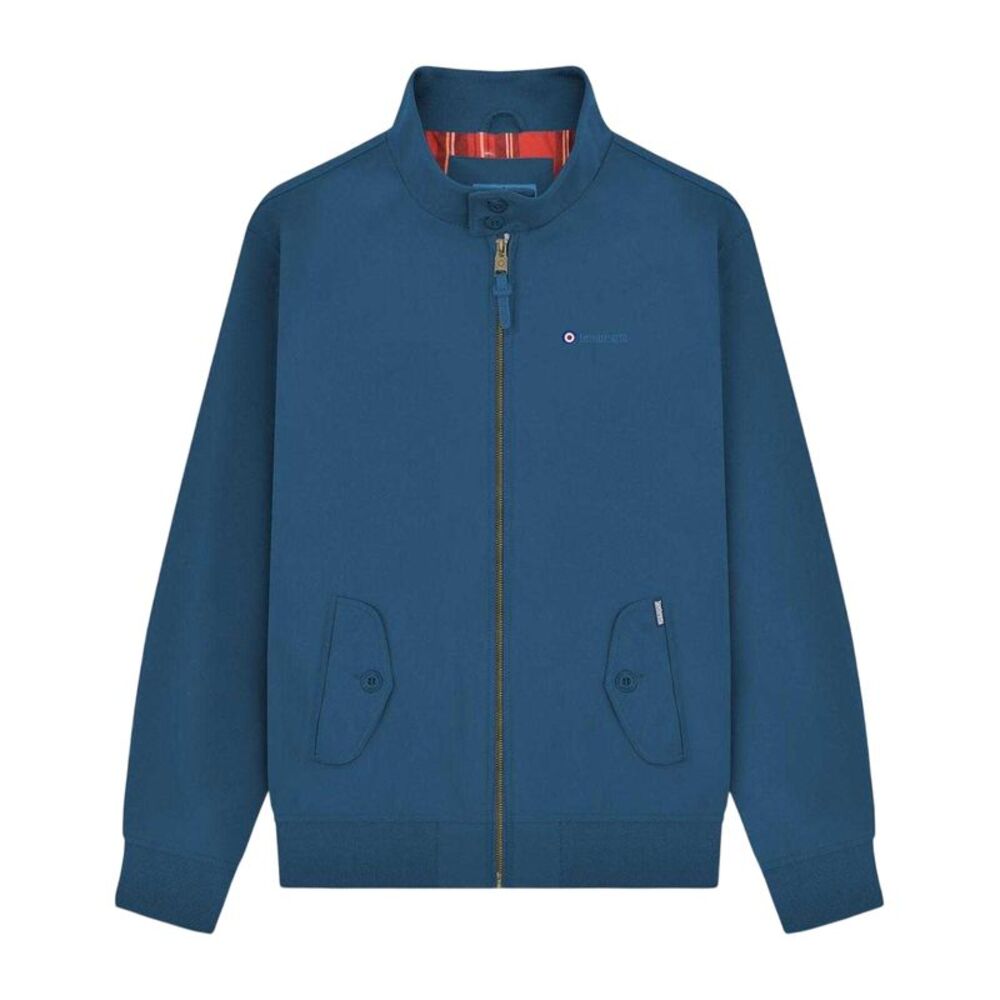 Lambretta Mens Ribbed Cuff Harrington Jacket / Dark Blue